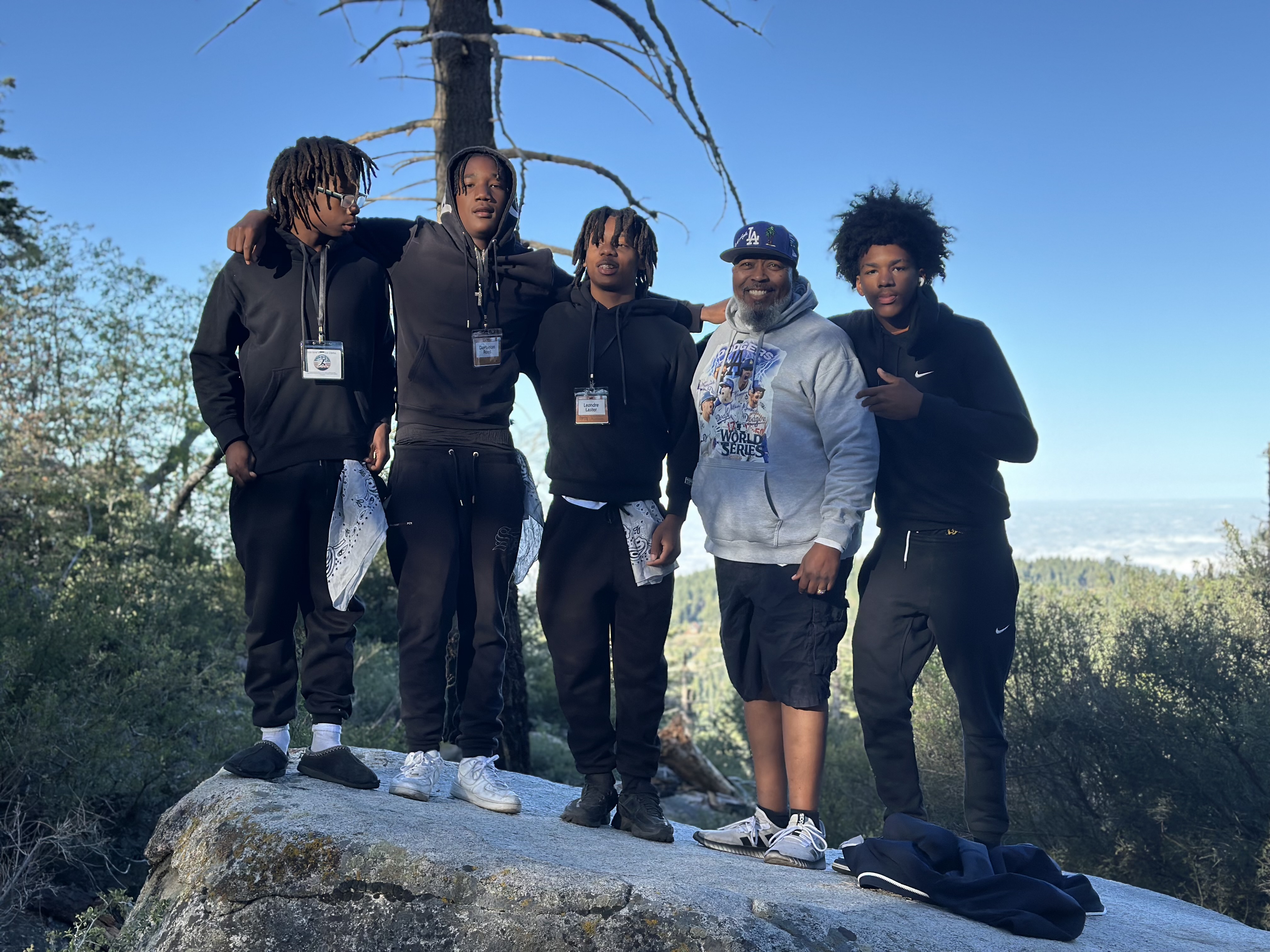 Young men in a mentoring discussion circle